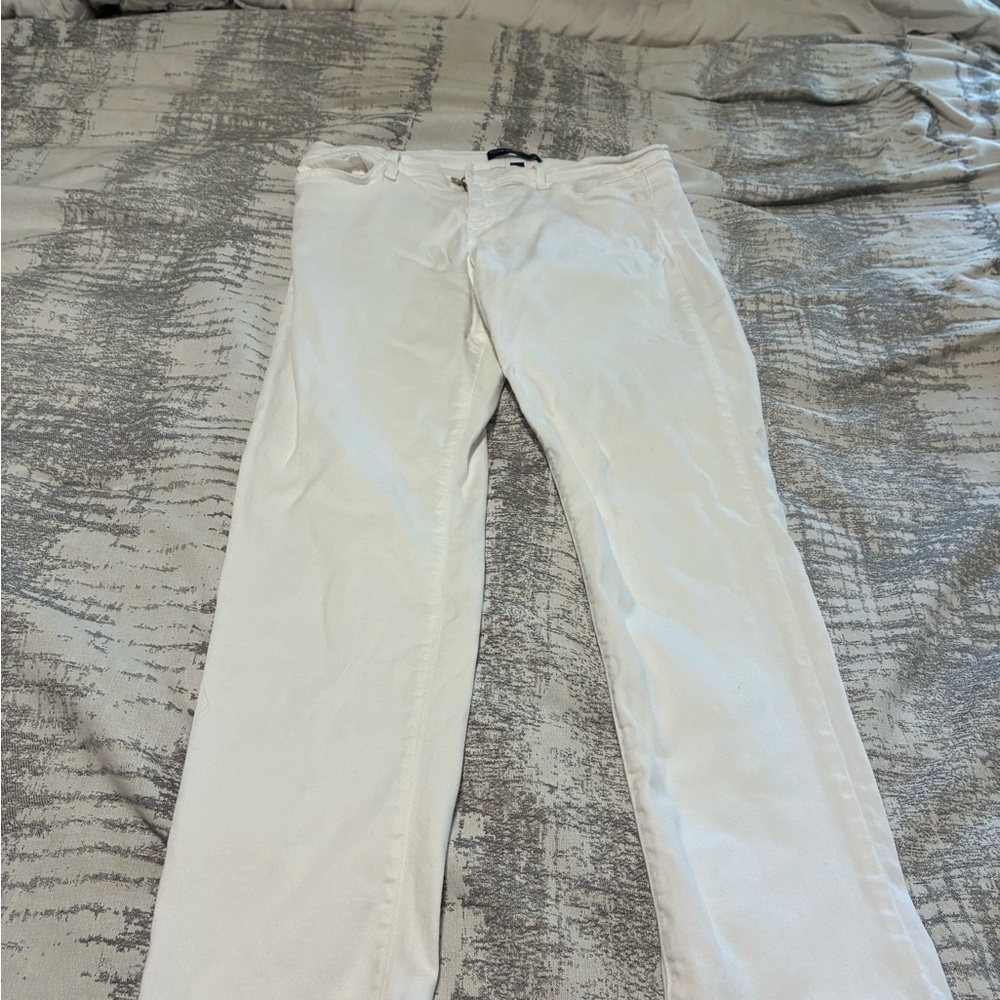 Flying Monkey Women's Straight Leg Jeans - White